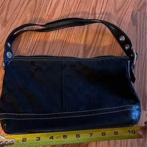 Black coach shoulder bag